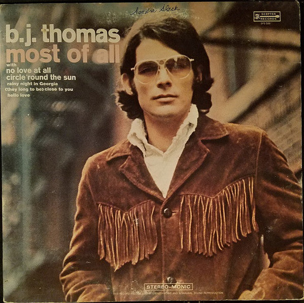 B.J. Thomas : Most Of All (LP, Album, Gat)