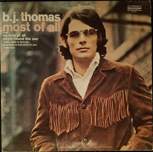 B.J. Thomas : Most Of All (LP, Album, Gat)