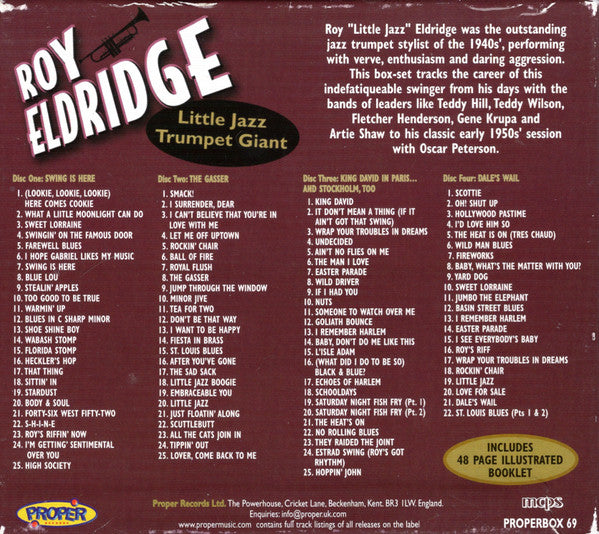 Roy Eldridge : Little Jazz Trumpet Giant (4xCD, Comp, RM)