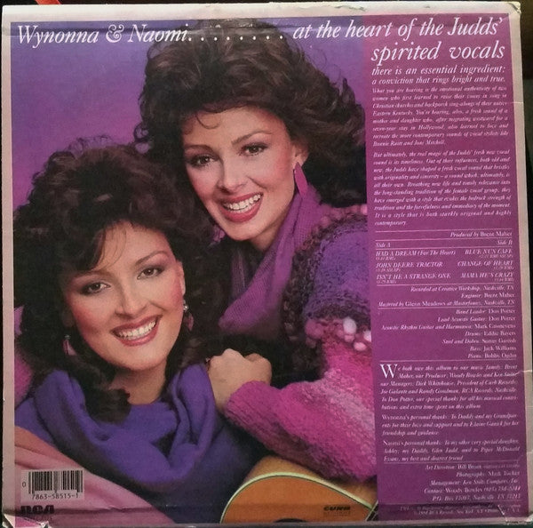 The Judds : Wynonna And Naomi (LP, MiniAlbum, Ind)