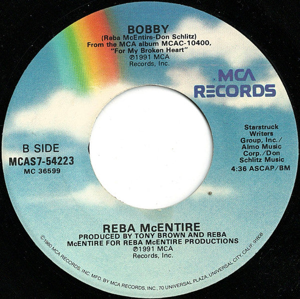 Reba McEntire : For My Broken Heart (7", Single)