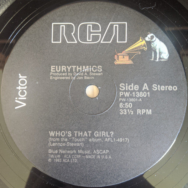 Eurythmics : Who's That Girl? (12", Maxi)