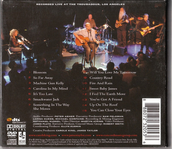 Carole King & James Taylor (2) : Live At The Troubadour (CD, Album + DVD-V)