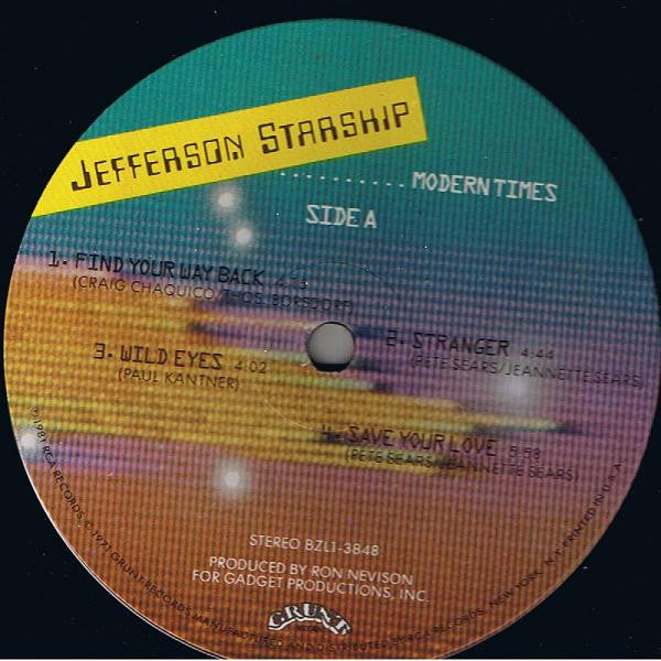 Jefferson Starship : Modern Times (LP, Album, Emb)