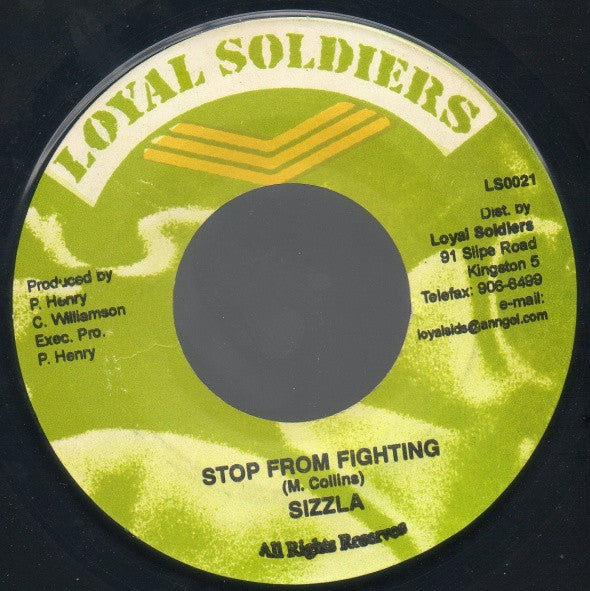 Sizzla : Stop From Fighting (7")