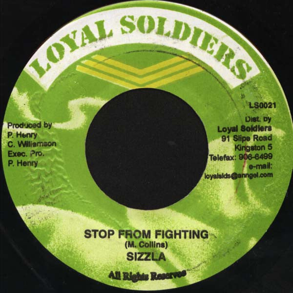 Sizzla : Stop From Fighting (7")