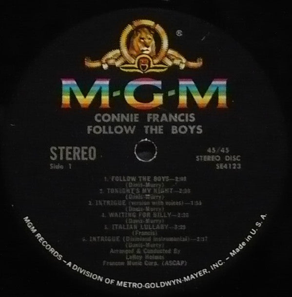 Connie Francis : Follow The Boys (LP, Album)