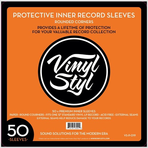 Vinyl Styl 12" Inch Inner Record Sleeves Round Corner