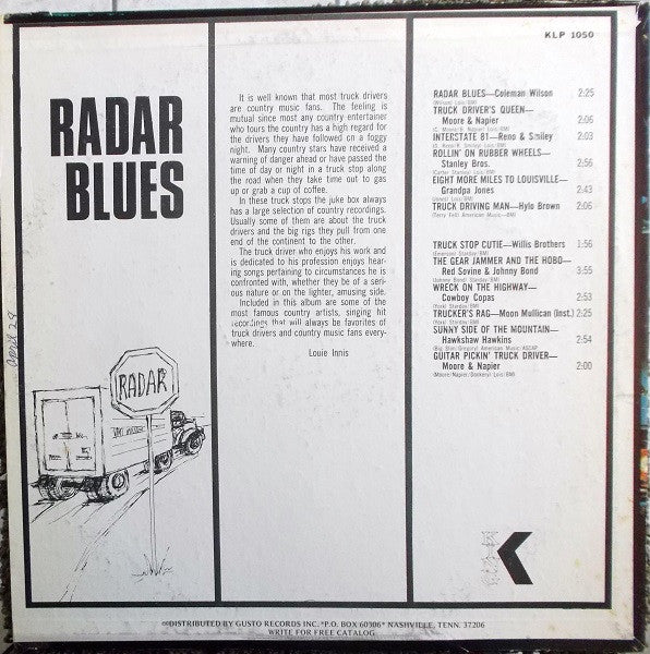 Various : Radar Blues (LP, Comp)