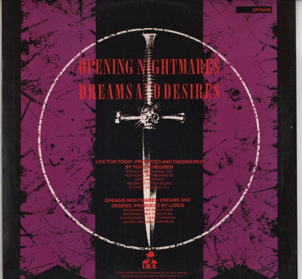 The Lords Of The New Church* : Live For Today (12", Promo)