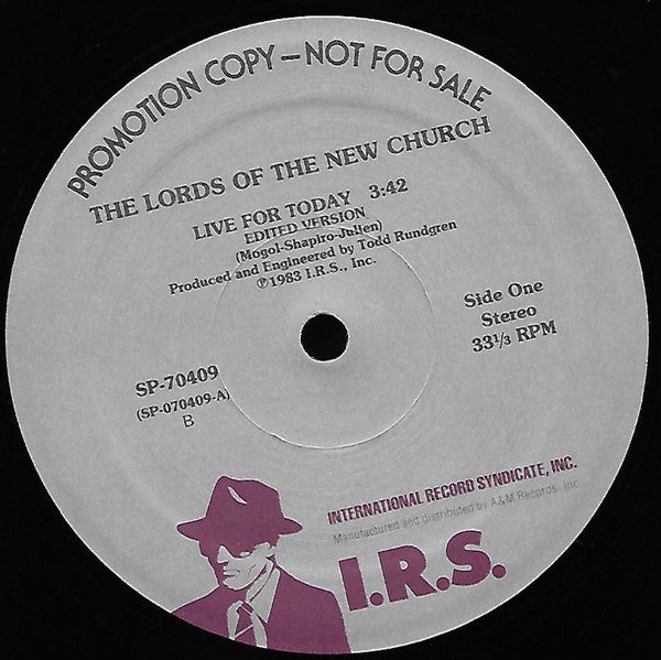 The Lords Of The New Church* : Live For Today (12", Promo)