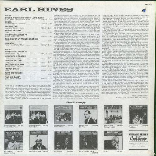 Earl Hines : Earl Hines (LP, Album, Mono)