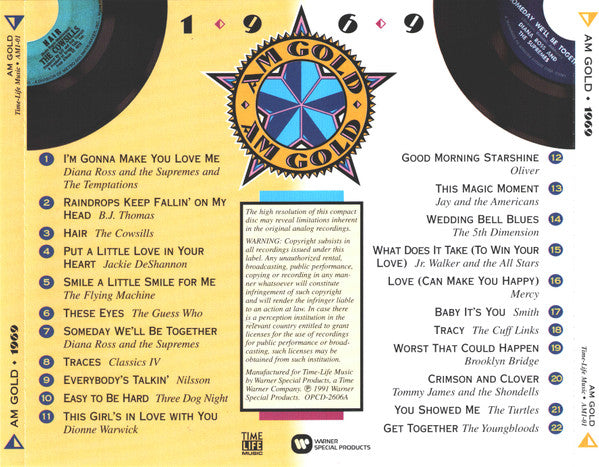 Various : AM Gold 1969 (CD, Comp)