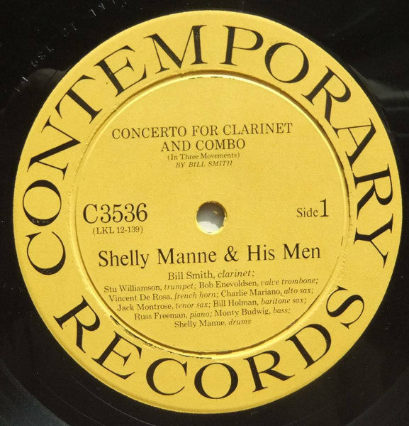 Shelly Manne & His Men : Vol. 6:  "Concerto For Clarinet & Combo," Etc. (LP, Album, Mono)