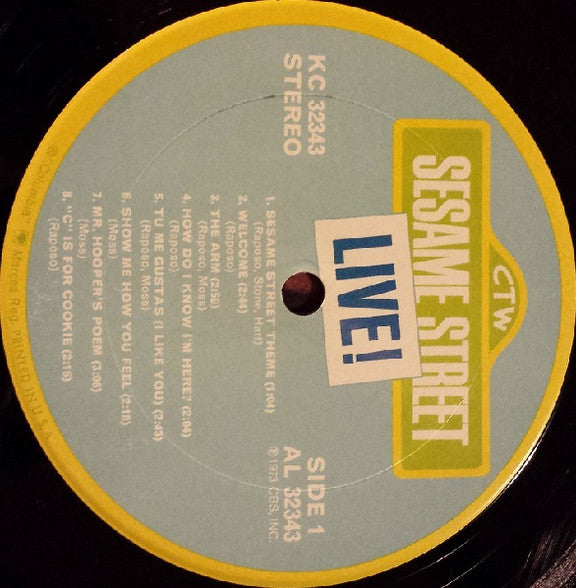Sesame Street : Sesame Street Live! (LP, Album, Gat)