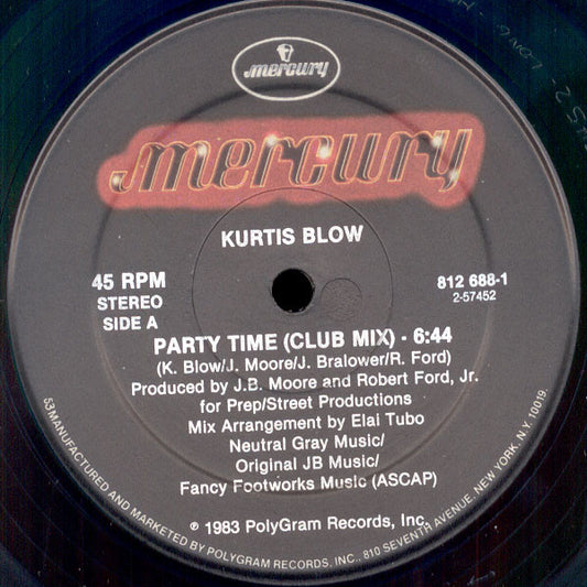Kurtis Blow : Party Time (12")