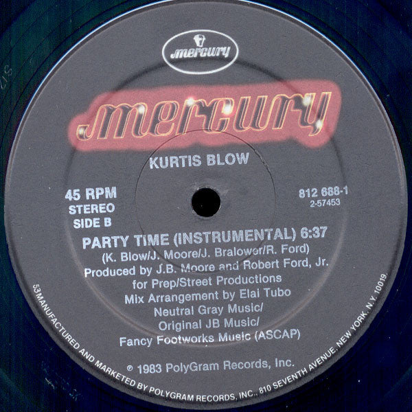 Kurtis Blow : Party Time (12")