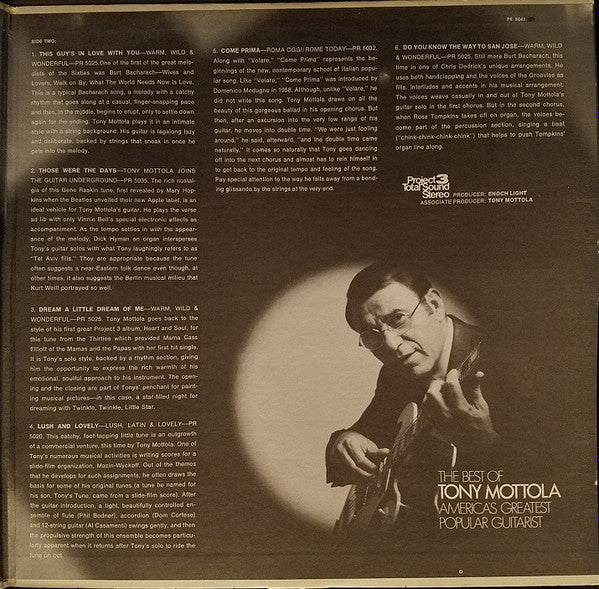 Tony Mottola : The Tony Touch (The Best Of Tony Mottola) (LP, Comp, Quad, RE, Gat)