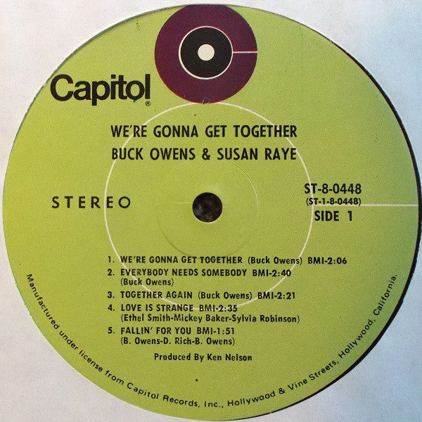 Buck Owens & Susan Raye : We're Gonna Get Together (LP, Pin)