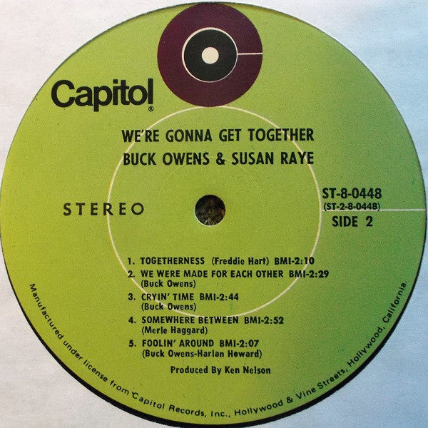 Buck Owens & Susan Raye : We're Gonna Get Together (LP, Pin)