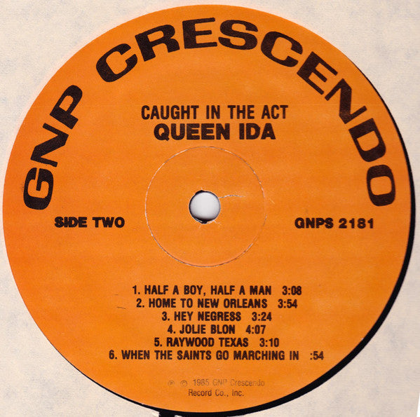 Queen Ida And Her Zydeco Band* : Caught In The Act! (LP, Album)