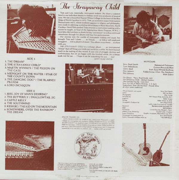 Jerry Read Smith, Tom Fellenbaum : The Strayaway Child (LP, Album, RE, She)