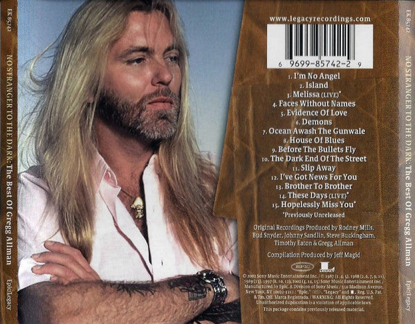 Gregg Allman : No Stranger To The Dark: The Best Of Gregg Allman (CD, Comp)