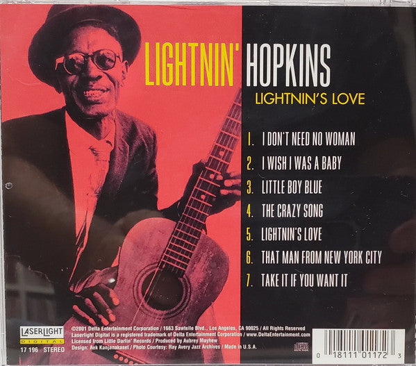 Lightnin' Hopkins : Lightnin's Love (CD)
