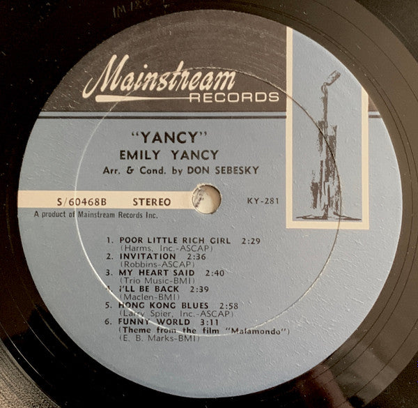 Emily Yancy : Yancy (LP, Album)