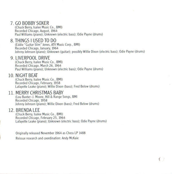 Chuck Berry : St. Louis To Liverpool (CD, Album, RE)
