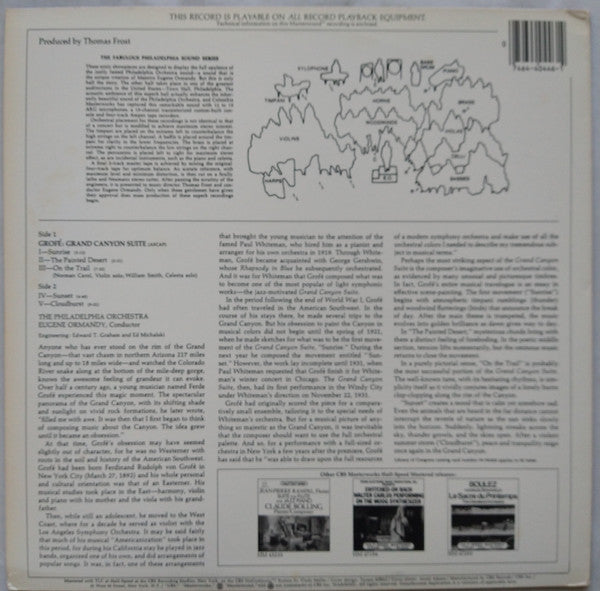 Grofé*, Eugene Ormandy, Philadelphia Orchestra* : Grand Canyon Suite (LP, Album, RE, Hal)