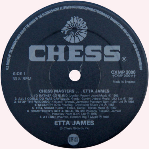 Etta James : Chess Masters (LP, Comp)