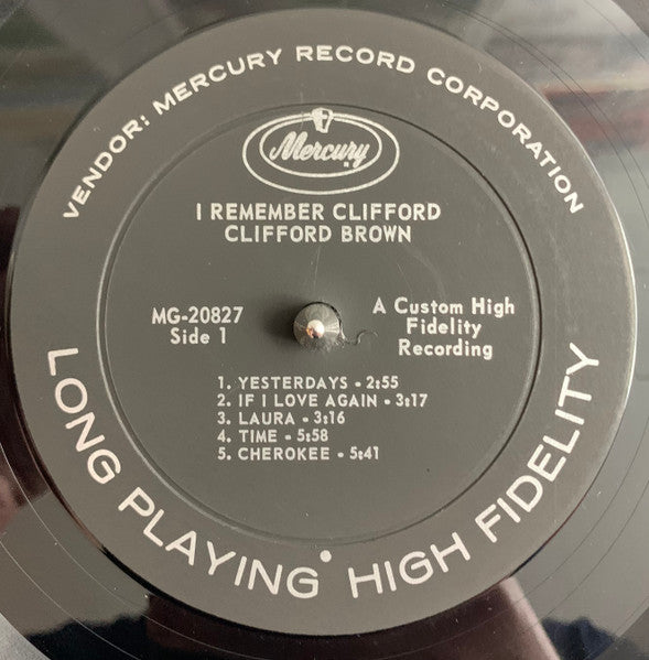 Clifford Brown : Remember Clifford (LP, Comp, Mono)