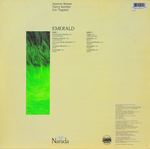 Spencer Brewer, Nancy Rumbel, Eric Tingstad* : Emerald (LP)