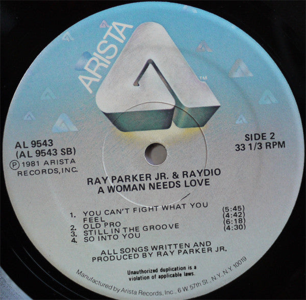 Ray Parker Jr. And Raydio : A Woman Needs Love (LP, Album)