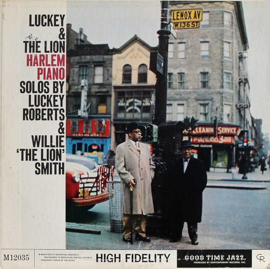 Luckey Roberts* & Willie 'The Lion' Smith* : Luckey & The Lion: Harlem Piano Solos By Luckey Roberts & Willie 'The Lion' Smith (LP, Album, Mono)