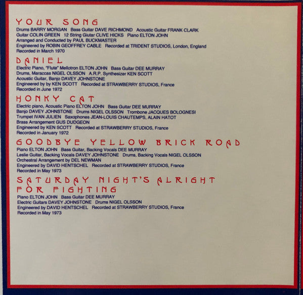 Elton John : Greatest Hits (CD, Comp, RE)