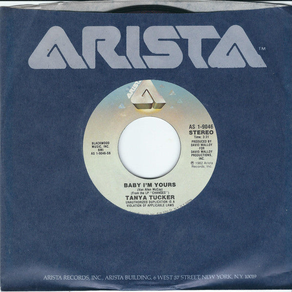 Tanya Tucker : Baby I'm Yours (7", Styrene, Ind)
