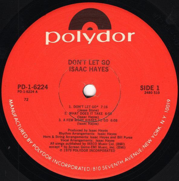 Isaac Hayes : Don't Let Go (LP, Album, 72 )