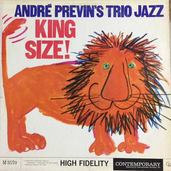 André Previn's Trio Jazz* : King Size! (LP, Album, Mono)