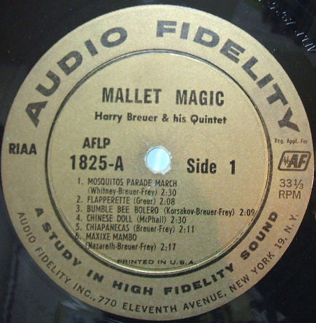 Harry Breuer And His Quintet : Mallet Magic (LP, Album, Mono)