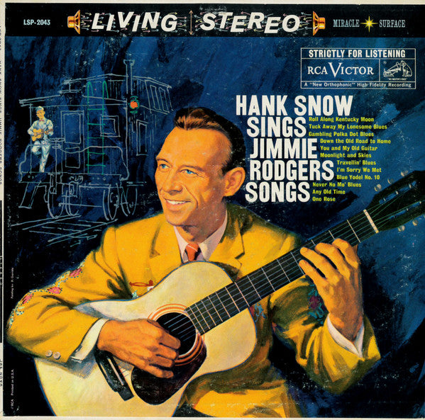 Hank Snow : Hank Snow Sings Jimmie Rodgers Songs (LP, Album, Ind)