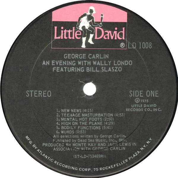 George Carlin : An Evening With Wally Londo Featuring Bill Slaszo (LP, Album, PRC)