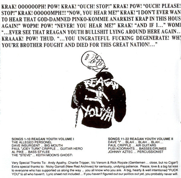 Reagan Youth : A Collection Of Pop Classics (CD, Comp, RE, Rai)