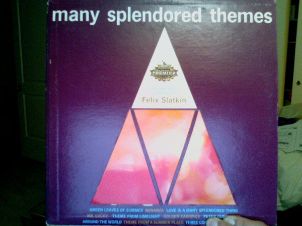 Felix Slatkin : Many Splendored Themes (LP, Album, Mono)