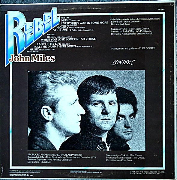 John Miles : Rebel (LP, Album)