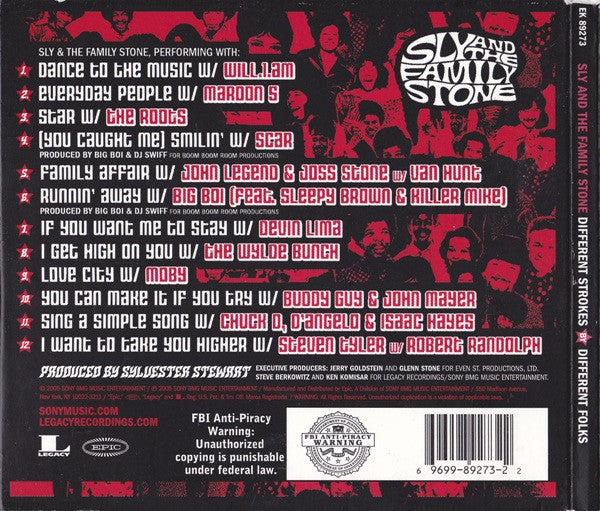 Sly & The Family Stone : Different Strokes By Different Folks (CD, Album, Dig)