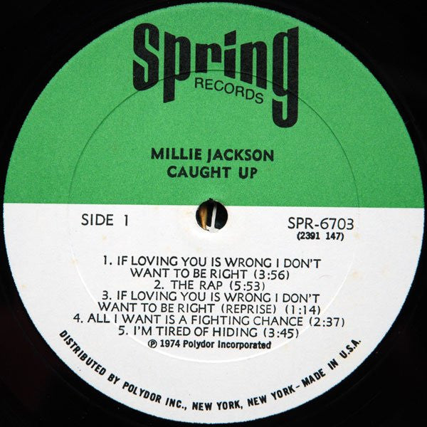 Millie Jackson : Caught Up (LP, Album, All)