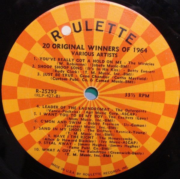 Various : 20 Original Winners Of 1964 (LP, Comp, Mono)