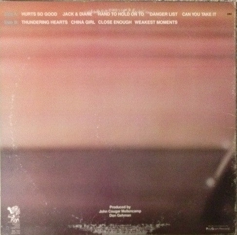 John Cougar* : American Fool (LP, Album, Club, Col)